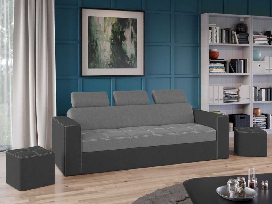 Canapea Paloma Gri Deschis/Gri - Transport Gratuit 4-10 zile