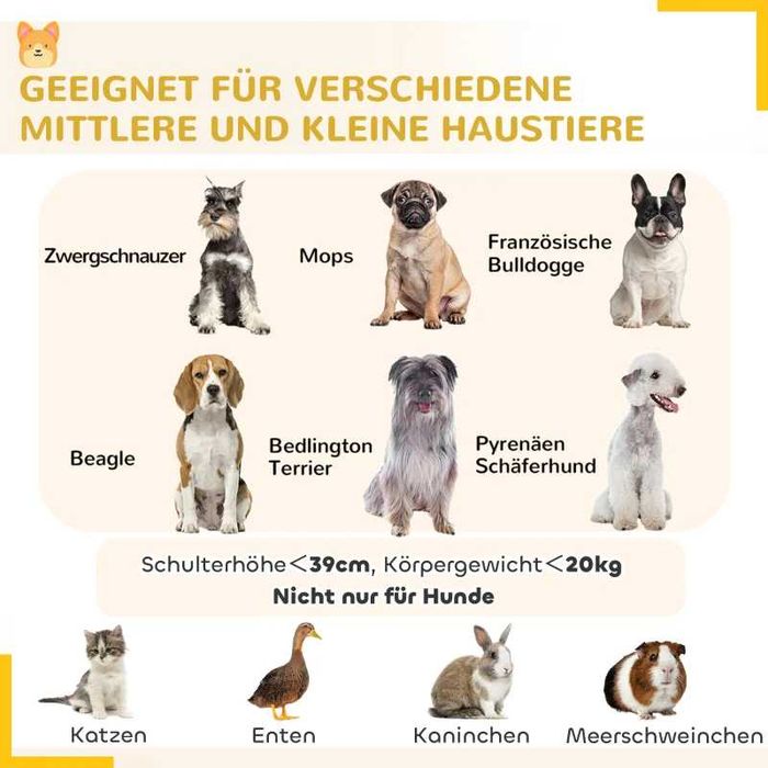 Кошарка за кученца PawHut, височина 76 см/приблизително 2,5 м², 8 панела
