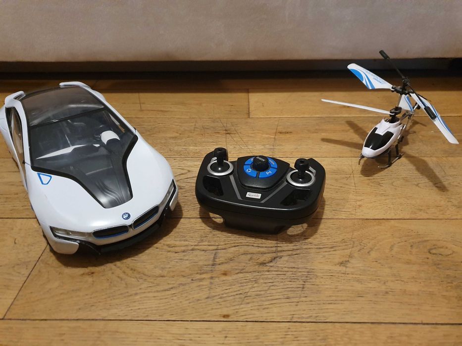 Комплект кола и хеликоптер с дистанционно управление