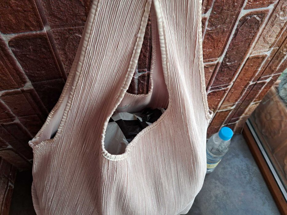 дамска чанта,голяма текстилна торба-H&M