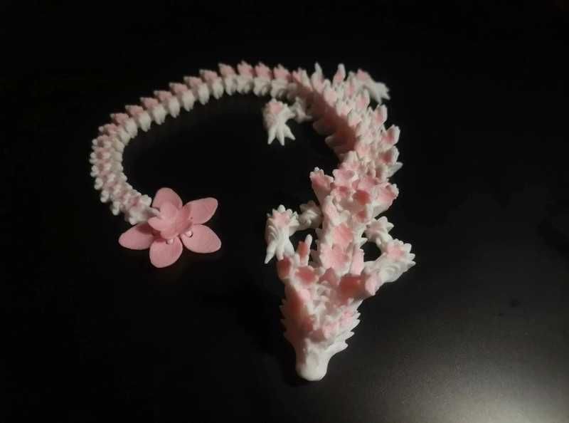 Dragon Sakura articulat Printat 3D Jucarie dragon