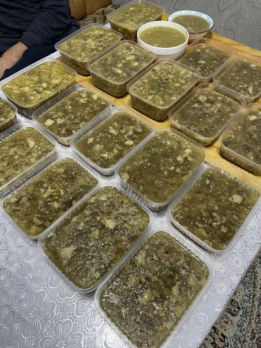 Холодец говяжий  , капуста острая