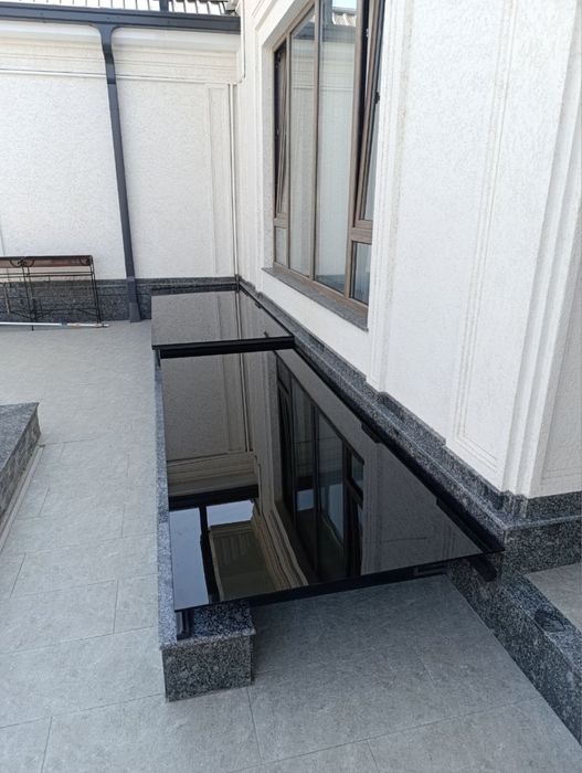 Стеклянные навесы и козырьки