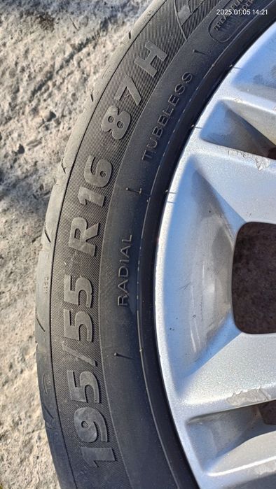 Set jante + cauciucuri 195/55/16