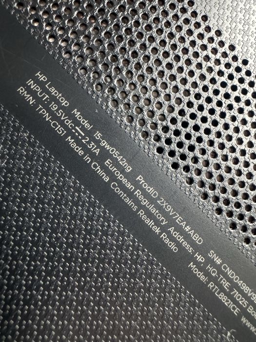 Laptop Hp Ryzen 5 3450U radeon vega mobile GFX