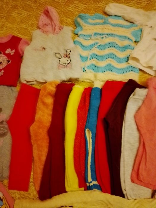Лот есенно зимни дрехи за момиче 80 см