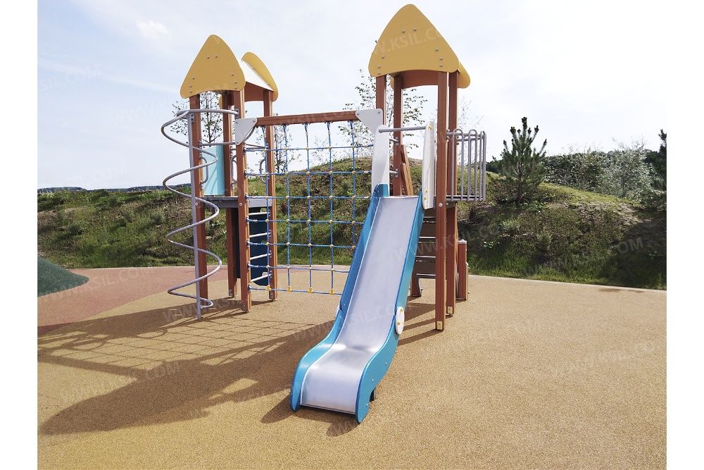 Детские площадки КСИЛ Болалар майдончаси качели карусели скамейки