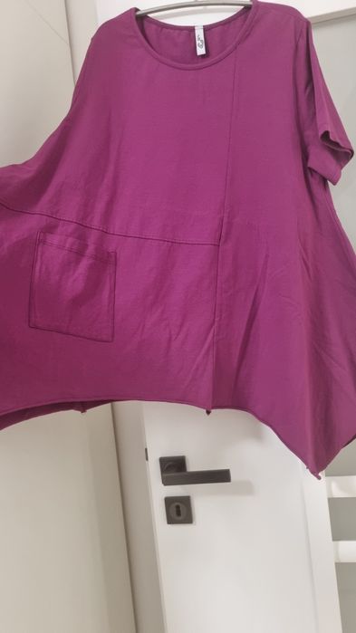 Bluza asimetrica fucsia Italy xl