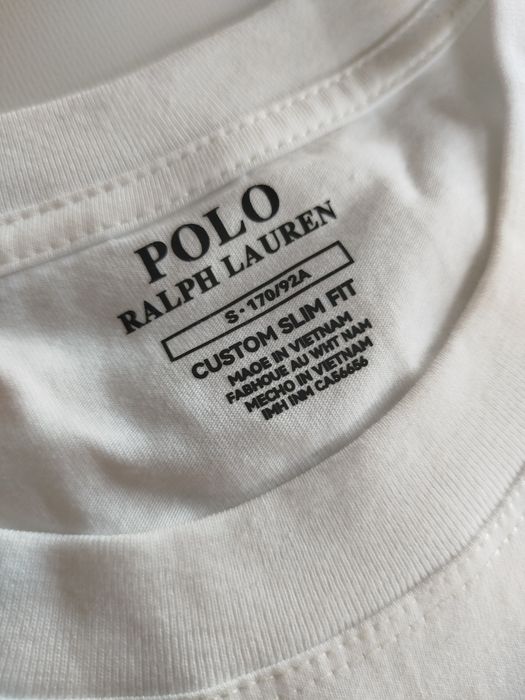 Tricou alb polo Ralph Lauren