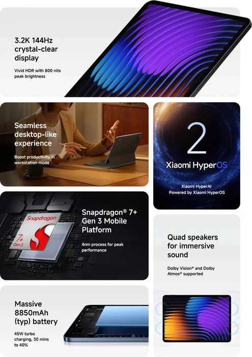 Xiaomi Pad 7  8/256ГБ  Global  +Гарантия +Доставка