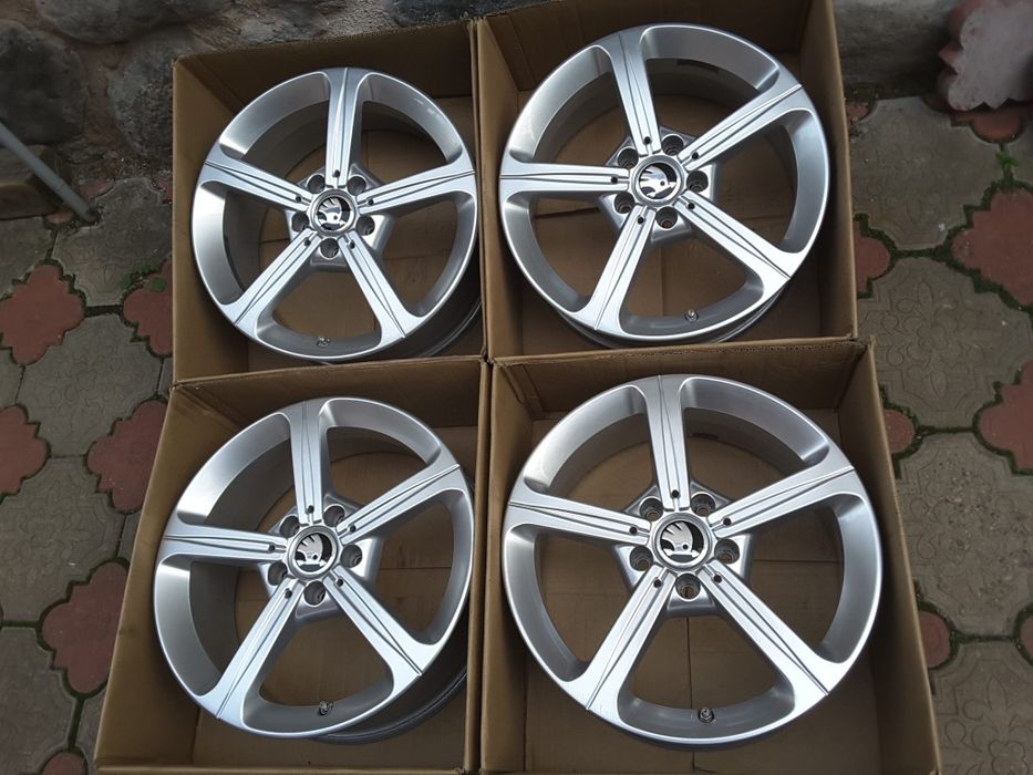 jante aliaj 17; 5x112; Skoda Octavia 2, Octavia 3, Octavia 4, Superb, Yeti