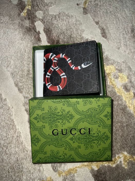 Portofel Gucci negreu model sarpe