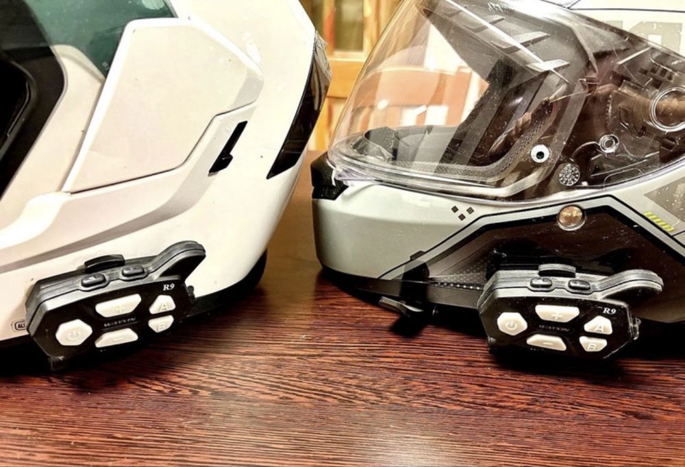 Set 2 căști moto + intercom – HJC C10 & ICON Airflite