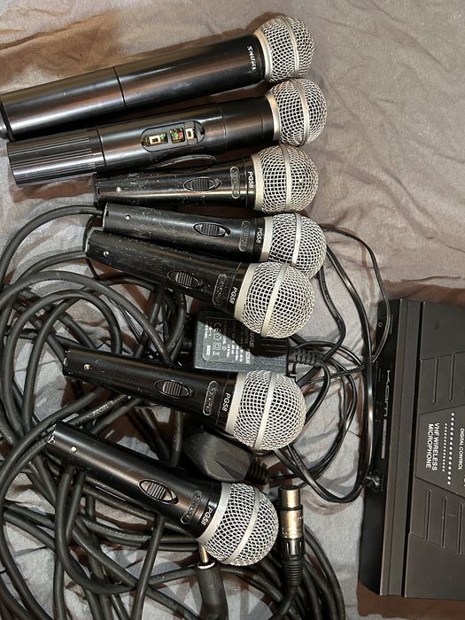 Echipamente audio: Microfoane Shure, Cabluri Klotz 10m, Receivere