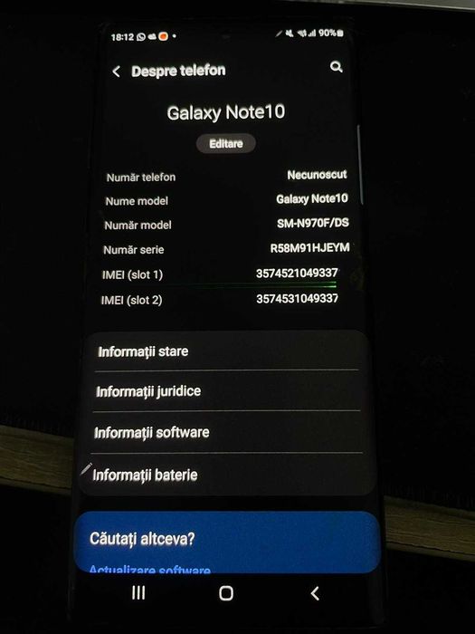 Vand Samsung Galaxy Note 10 5 lei livrare