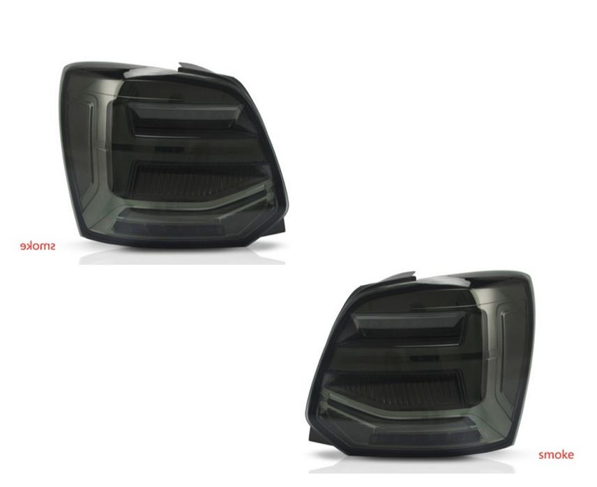 Set lampa spate VW Polo (6R), 2011-12.2017, partea stanga, dynamic indicator; LED; fumuriu; Tuning
