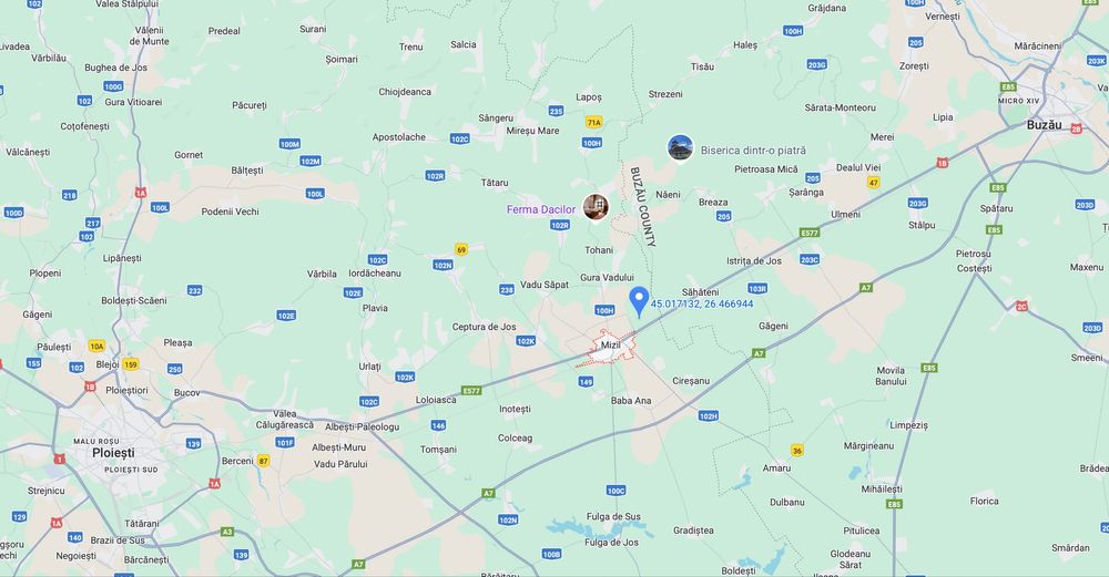 Teren 2h deschidere 60m la E577 ( DN1B )  Mizil