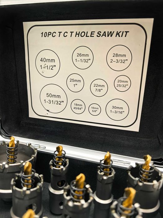 Set coroane de gaurit titan 10 piese 219 lei