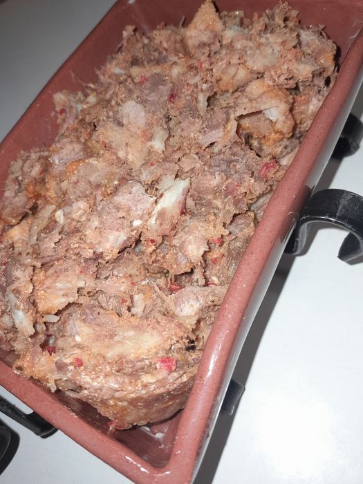 Буркан телешка глава с шкембе, запечени на фурна!