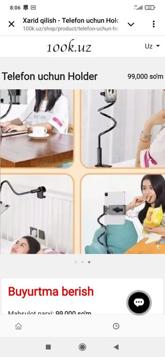 Telefon uchun holder