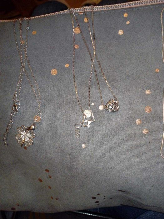 Сребърни Колиета с висулки/елементи от Swarovski Crystals  TOP ЦЕНА!