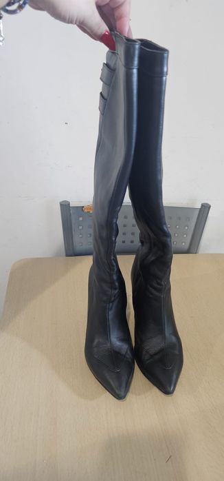 Cizme negre piele naturala