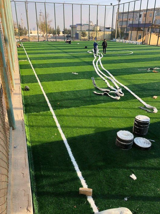 Мини стадион курилиш хизмати дачаларга хам суний Чим клей бор