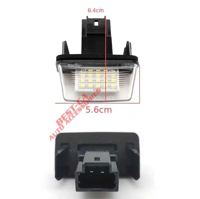 Set 2 lampi numar LED pentru Peugeot 206/207 307/308 407 Citroen C3 C4