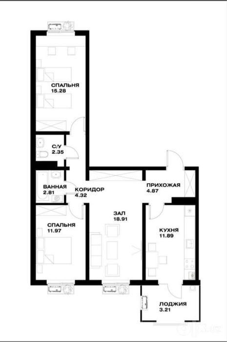 Продажа Golden House Oz Makon 3-комнатная коробка
