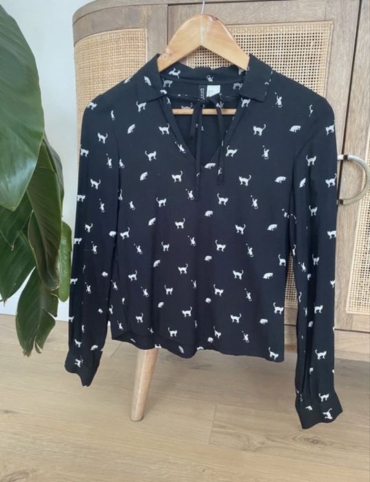 Camasa h&m, imprimeu pisicute, marime 32