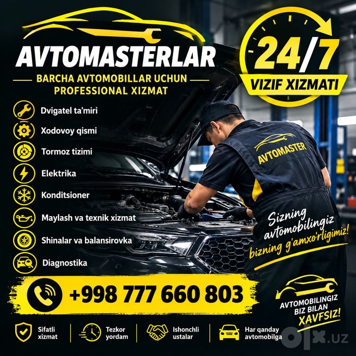 Avtousta vizif xizmati 24/7