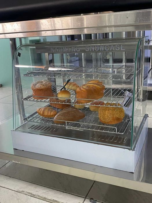 Тепловая витрина, настольная белая