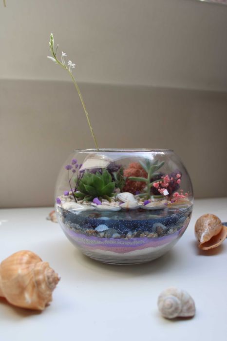 Флорариум с езеро - подарък за рожден ден и др поводи