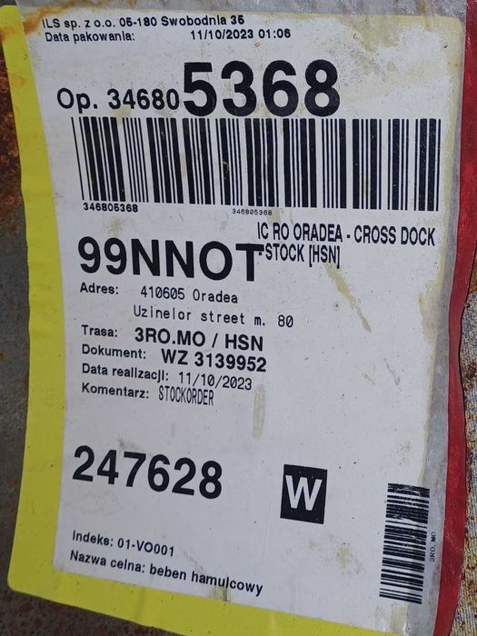 Tambur Frână nou cu etichetă