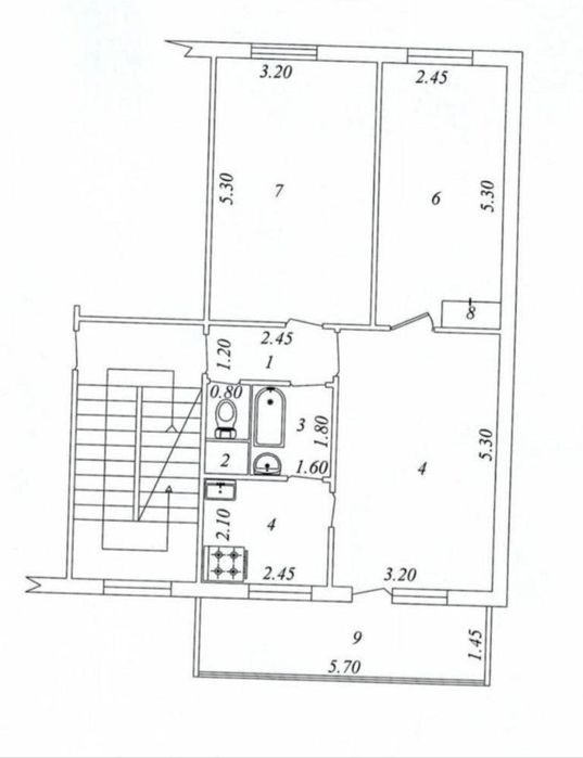 3-Комн. 68м². Продажа. Уй-Жой. Ттз-2. Рынок. Базар. Школа №248.