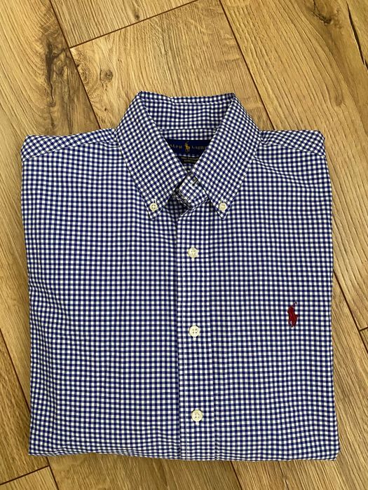 RALPH LAUREN-camasa in stare impecabila, in carouri pentru barbati,S/P