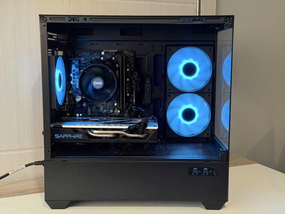 Геймърски компютър Ryzen 5 2400G,RX570, 8GB RAM