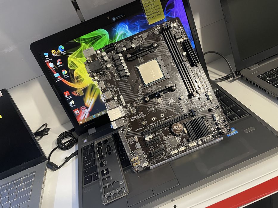 Комплект AM4, Gigabyte A320+Ryzen5-2400G