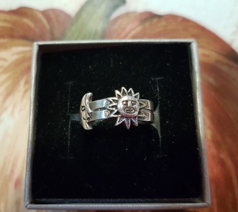 Inel argint "Soarele și Luna"