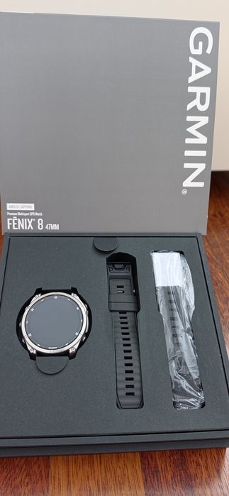 Vand ceas smartwatch Garmin Fenix 8 Amoled Sapphire, 47 mm, GPS