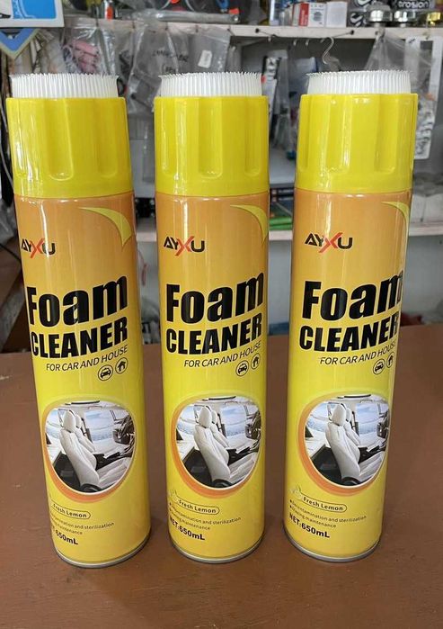 ПРОМО!! 2 Броя Спрей ПЯНА ЗА Почистване на Тапицерия, Лимон