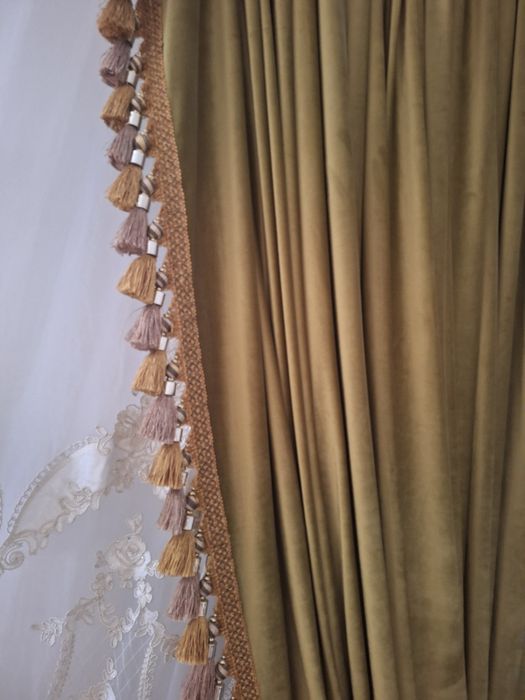 Штор и тюль  10 м.