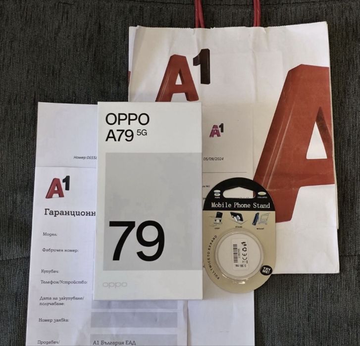 ЗАПЕЧАТАН 256GB Oppo A79 5G A1 Гаранция 2026г. Mystery Black / Черен