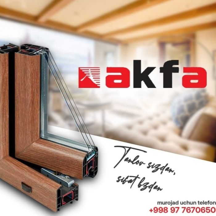 Akfa Termo Engilberk  eshik va romlar yasap ustanofka qilamiz