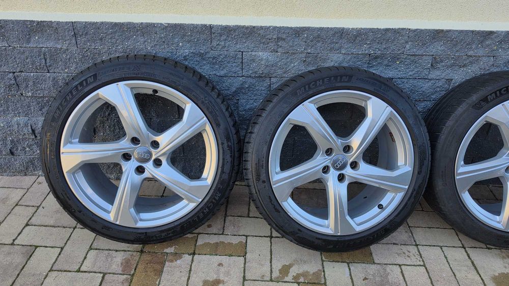 Set 4 jante originale Audi A6 C8 R19 + anvelope Michelin Pilot Sport 4