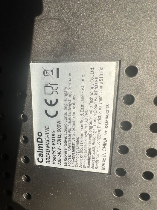 Masina de paine CalmDo