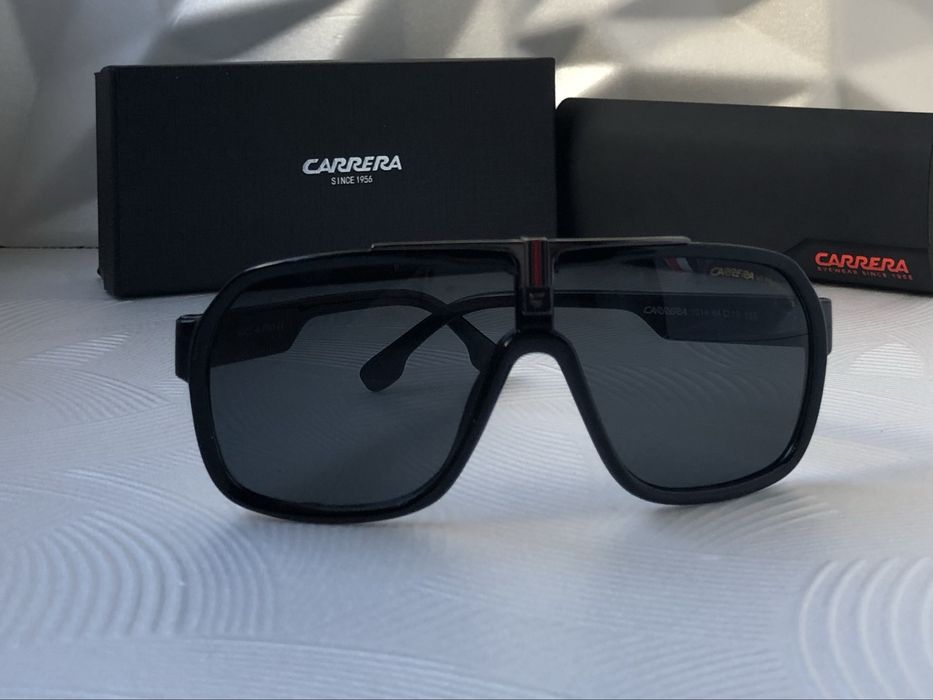 Мъжки слънчеви очила маска carrera 2 цвята черни