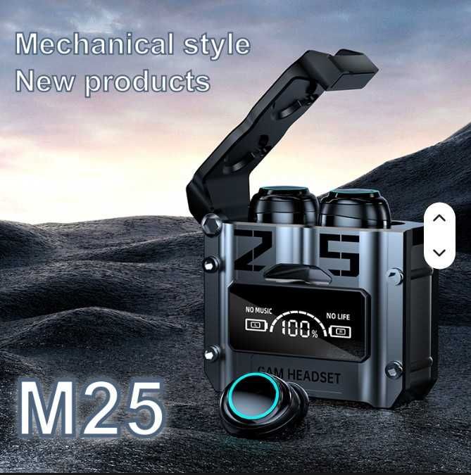 ЧИСТО НОВИ Геймърски Безжични Слушалки M25 TWS • Bluetooth 5.3 • Ниско Закъснение • За Спорт и Игри