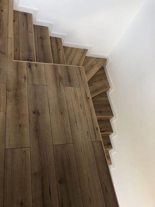 Montaj Parchet stratificat lipit/spc heringbone/chevron/ lamint/plinta