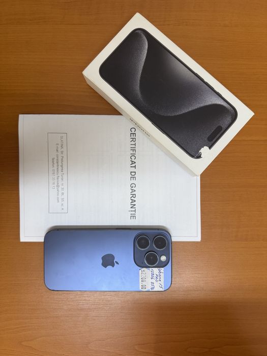 Iphone 15 pro 128gb, garantie